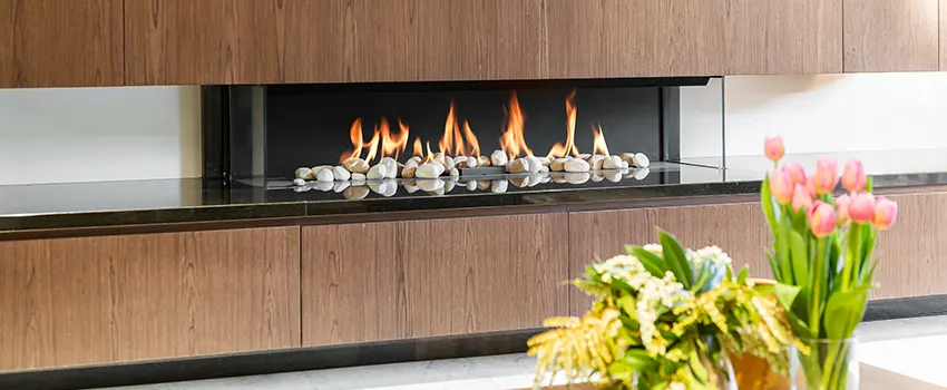 Double-height Fireplace Design Refurbishment in Lennox, California
